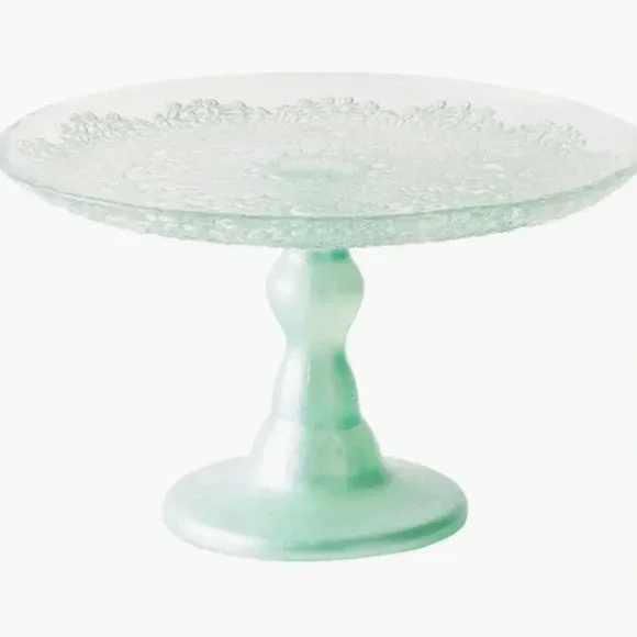 NWT Anthropologie Metallic Lace Cake Stand - Picture 3 of 14